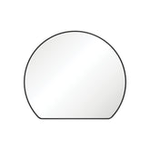Fienza Sunrise Matte Black Round Framed Mirror